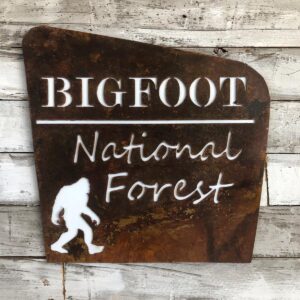 Bigfoot National Forest Trail Sign - Countryside Cuts Metalworks