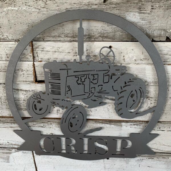Tractor Personalized Sign - Countryside Cuts Metalworks