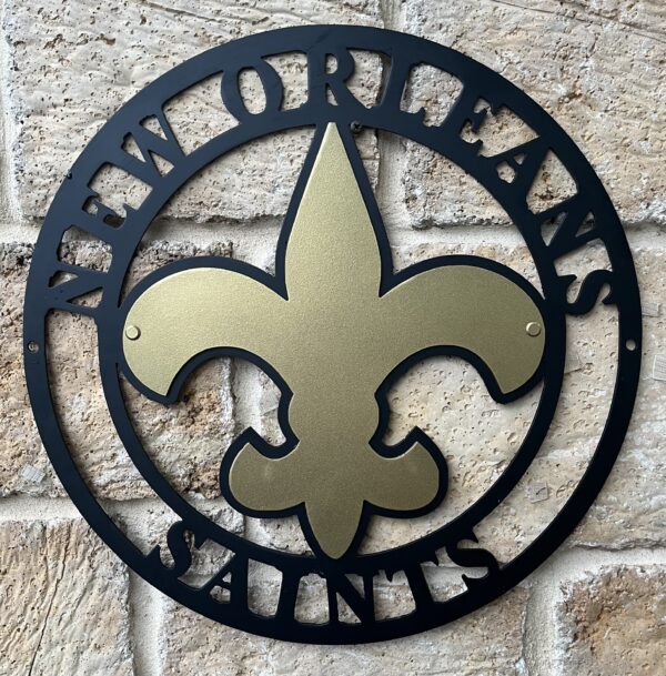 New Orleans Saints Metal Sign