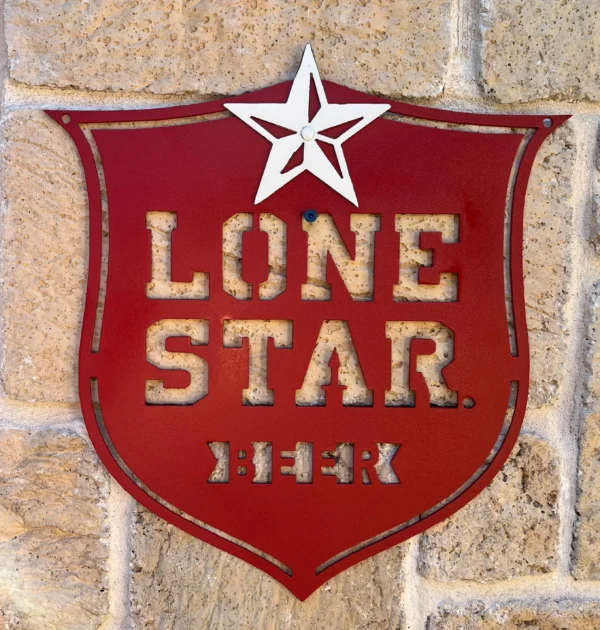 Lone Star Bar Metal Sign