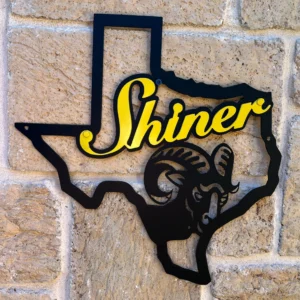 Texas Shiner Metal Sign