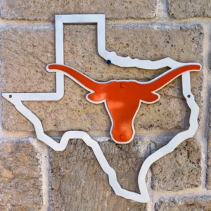 Texas Longhorn Metal Sign