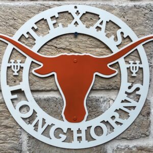 Texas Longhorn Metal Sign